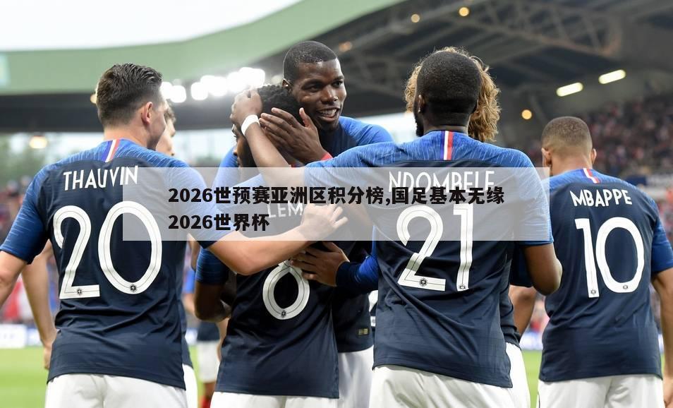 2026世预赛亚洲区积分榜,国足基本无缘2026世界杯