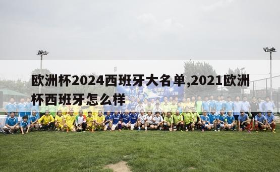 欧洲杯2024西班牙大名单,2021欧洲杯西班牙怎么样